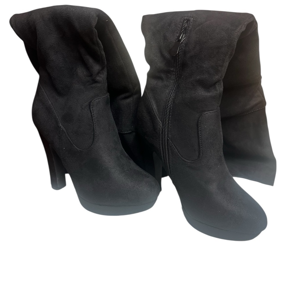 NWT Dream Pair Highplat Black Chunky thigh High Over the Knee Women's Boots 6 - Picture 9 of 12